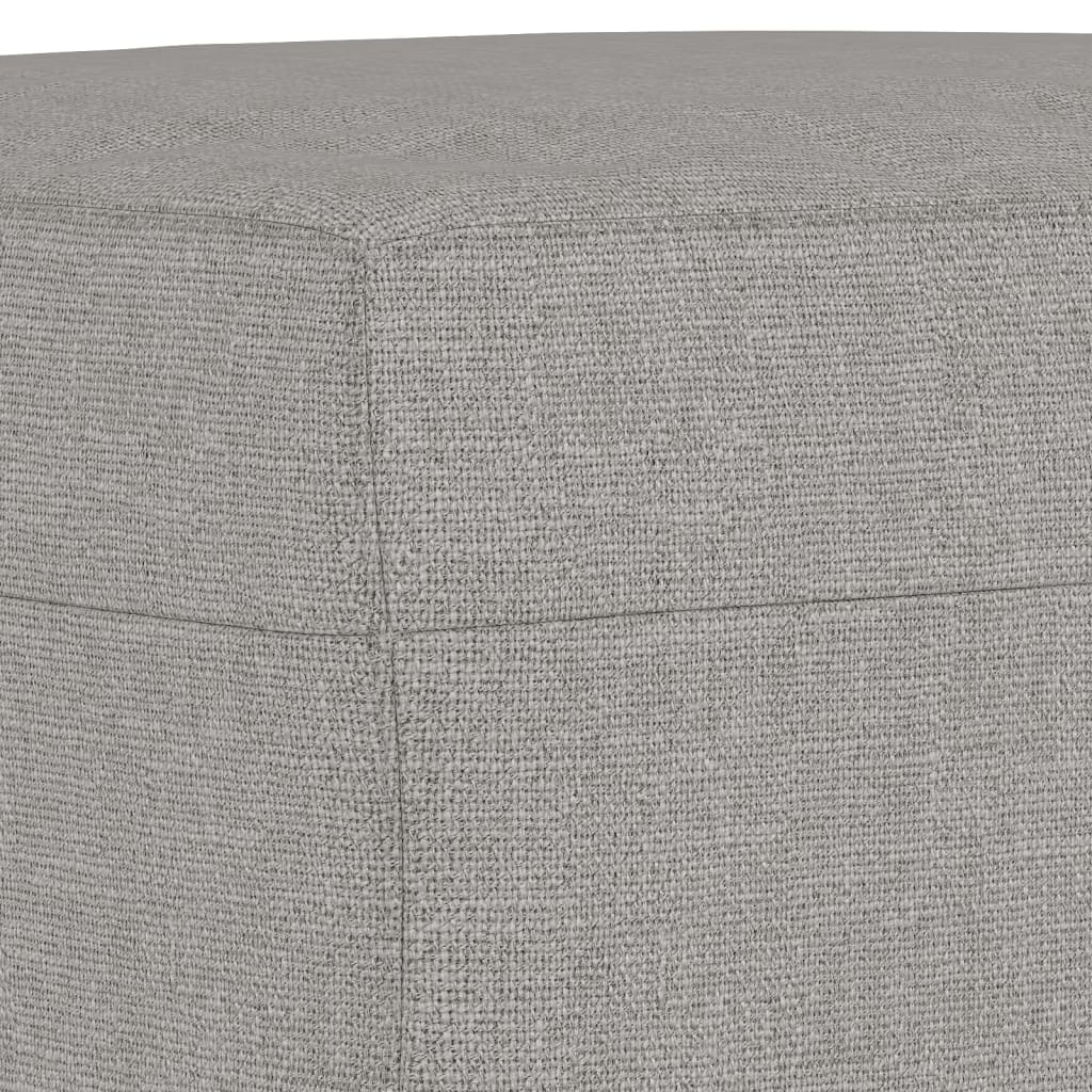 bænk 70x35x41 cm stof lysegrå - Image 5