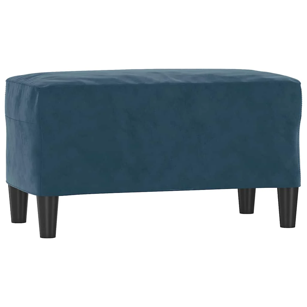 bænk 70x35x41 cm velour blå - Image 2