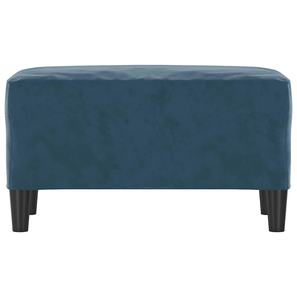bænk 70x35x41 cm velour blå - Image 3