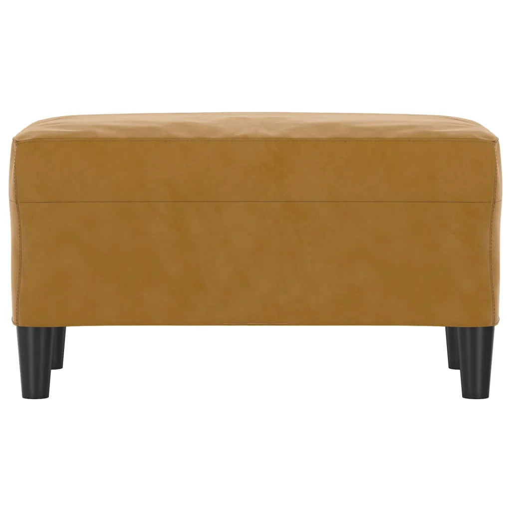 bænk 70x35x41 cm velour brun - Image 3