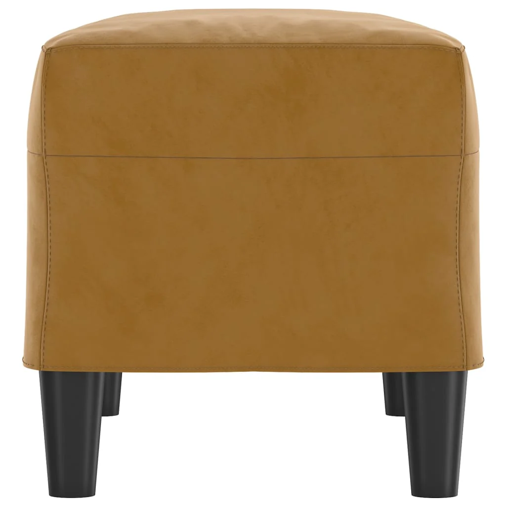 bænk 70x35x41 cm velour brun - Image 4