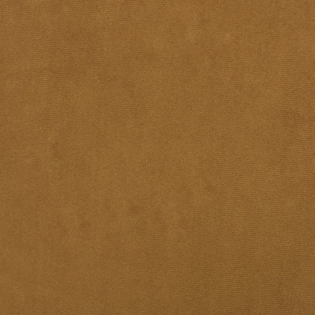 bænk 70x35x41 cm velour brun - Image 6