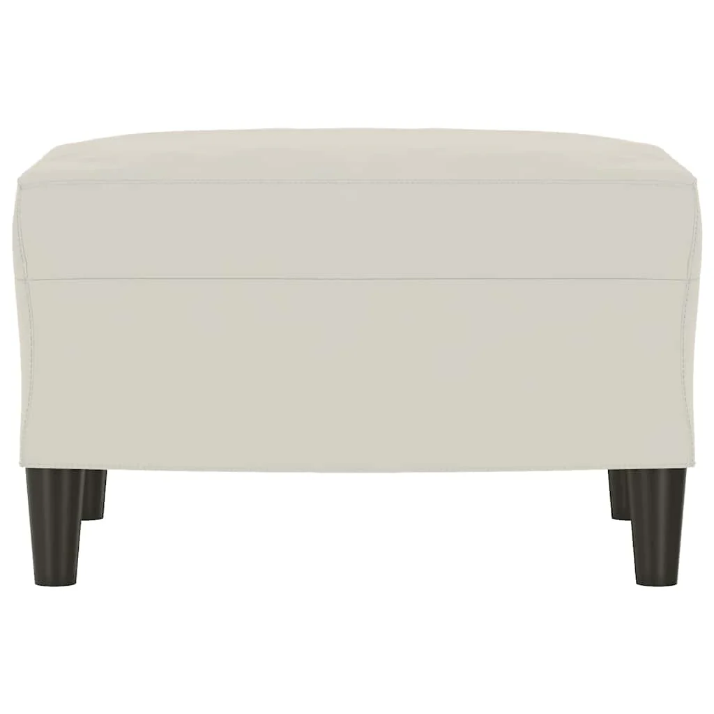 bænk 70x35x41 cm velour cremefarvet - Image 3