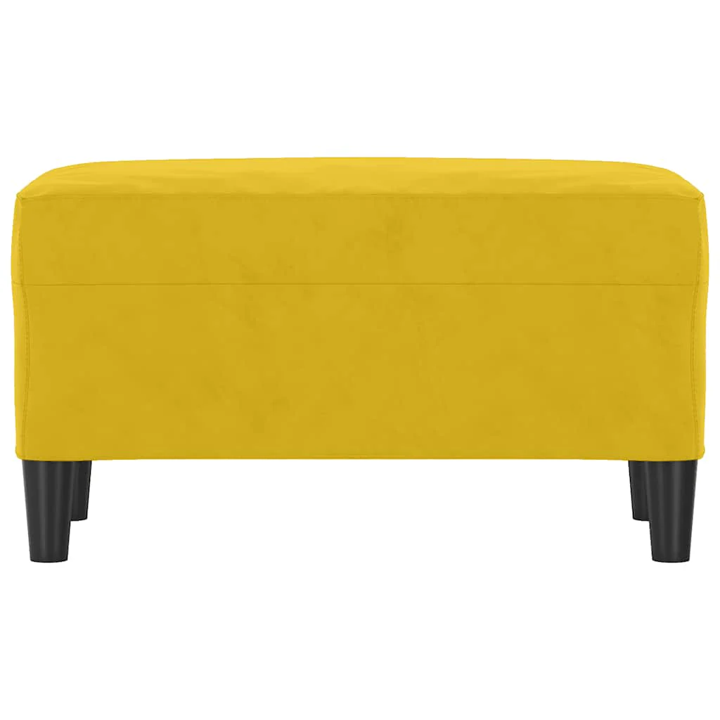 bænk 70x35x41 cm velour gul - Image 3