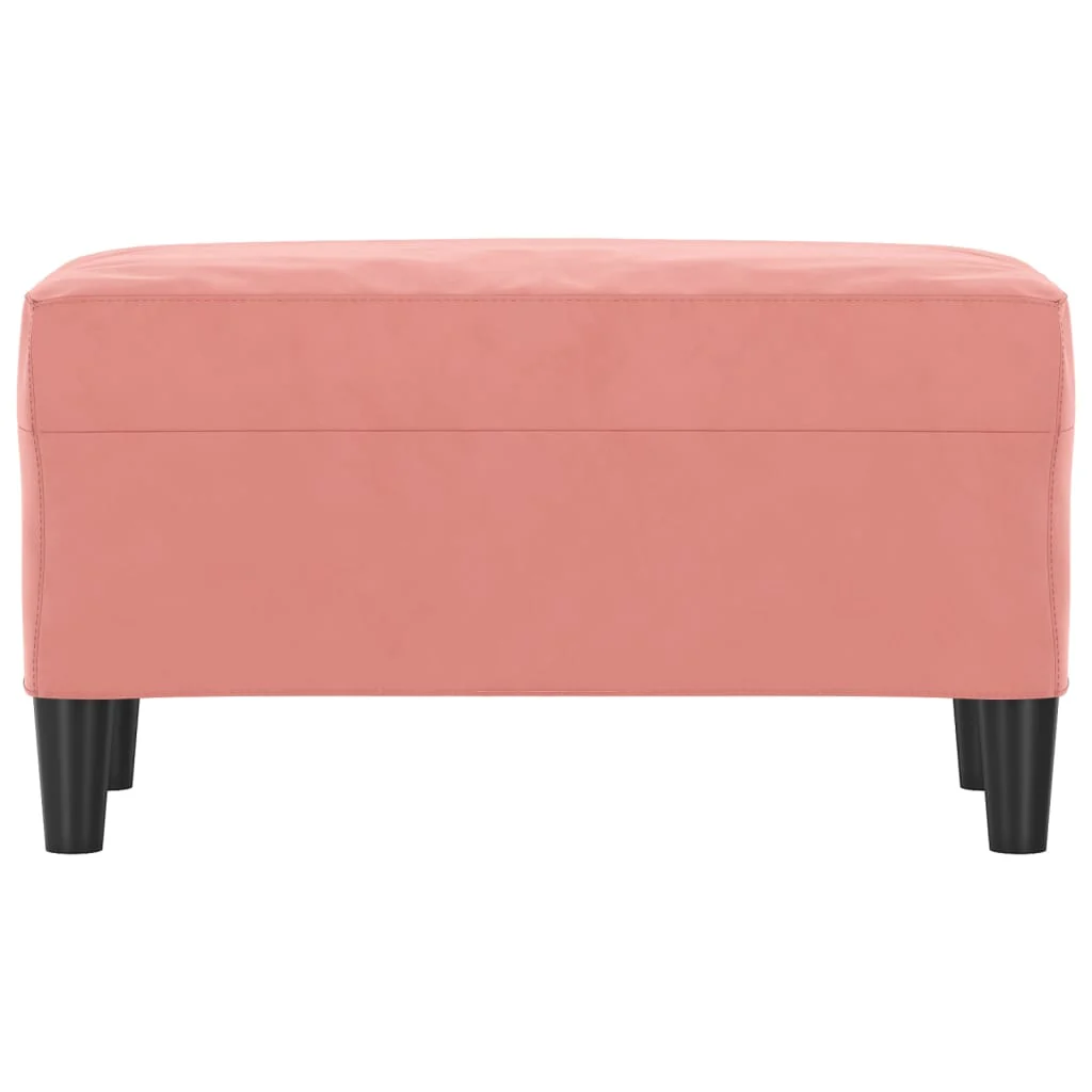 bænk 70x35x41 cm velour lyserød - Image 3