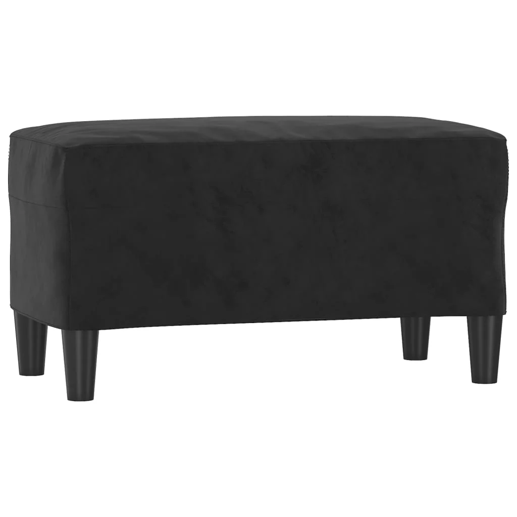 bænk 70x35x41 cm velour sort - Image 2