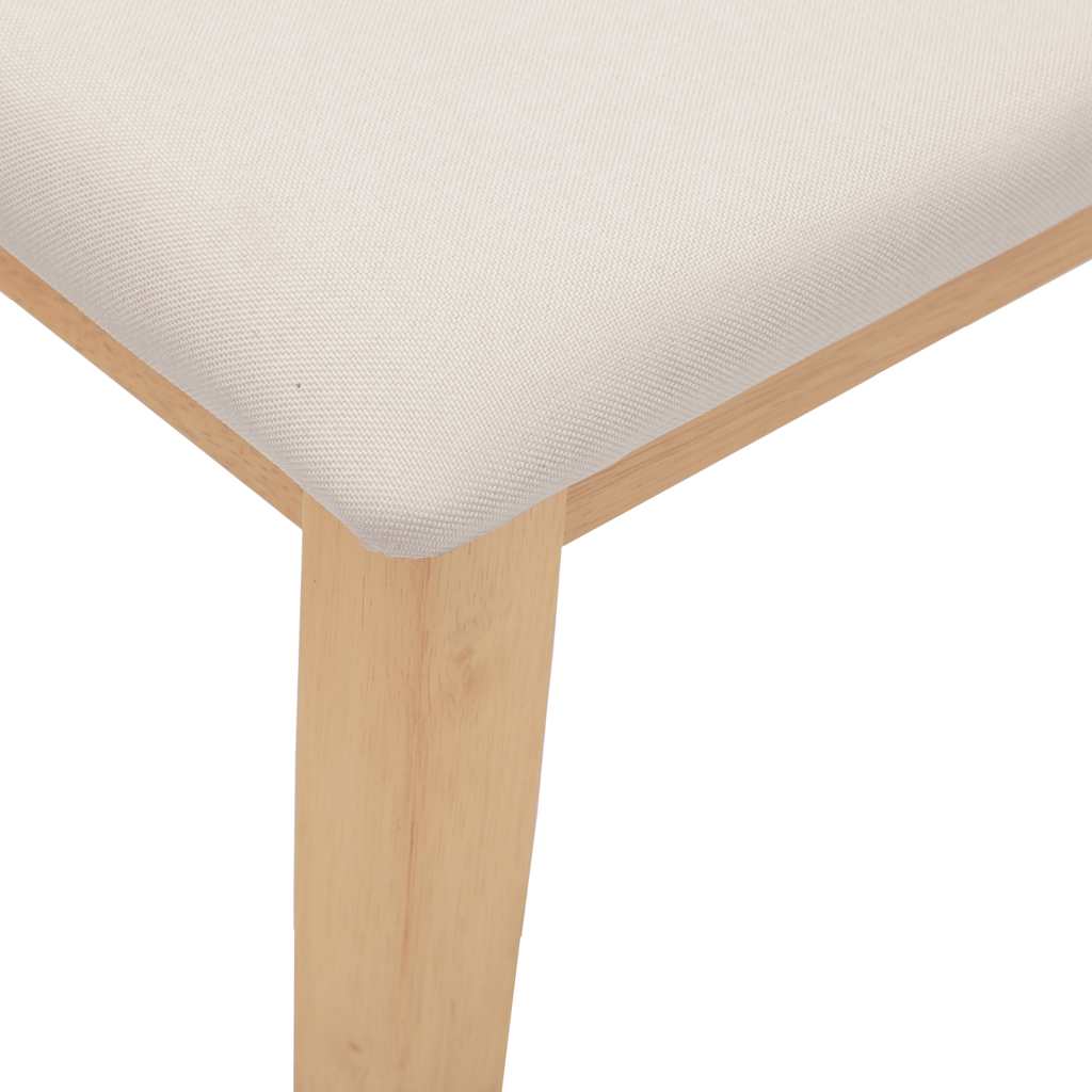 bænk 90 cm massivt gummitræ - Image 6
