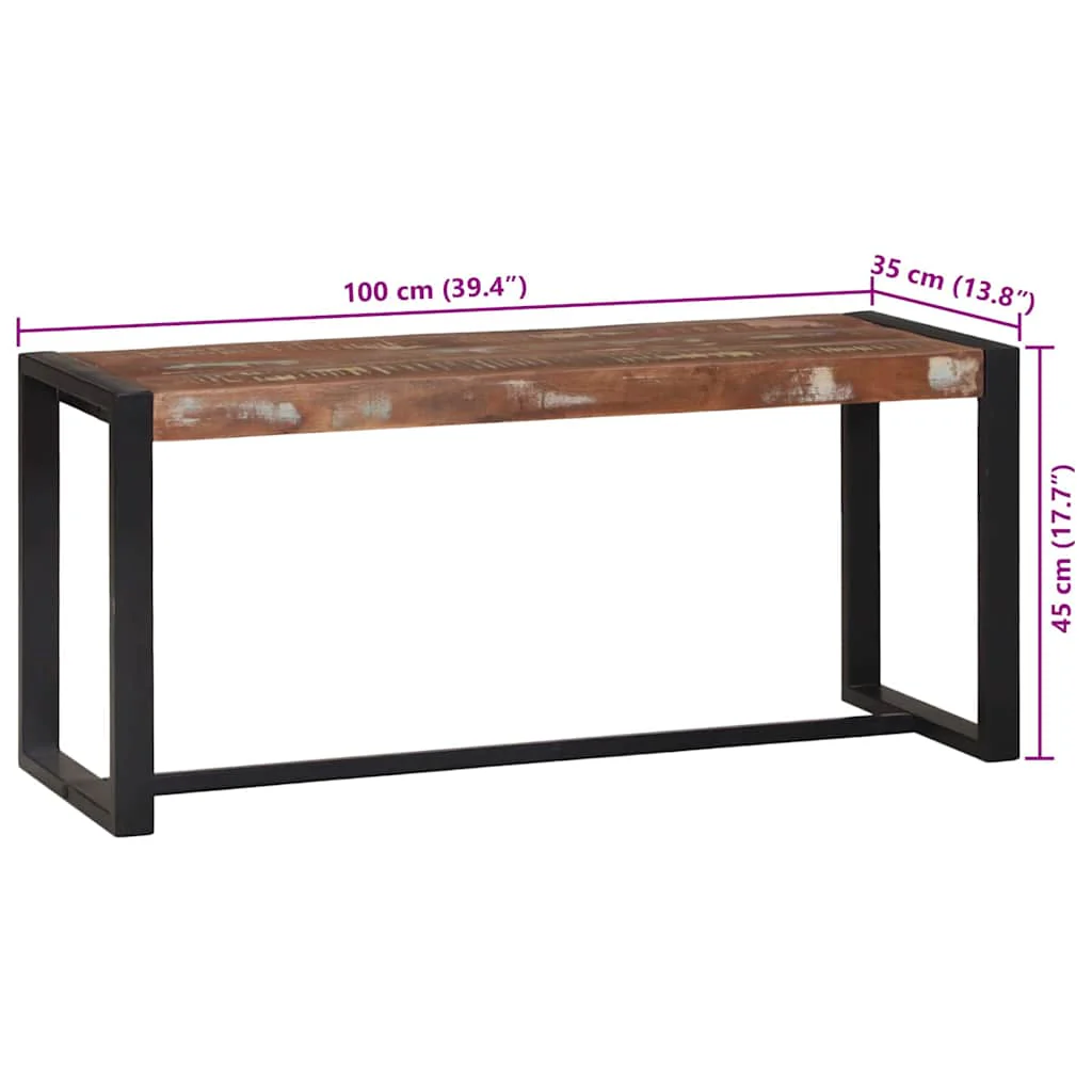bænk Massivt mangotræ - Image 11