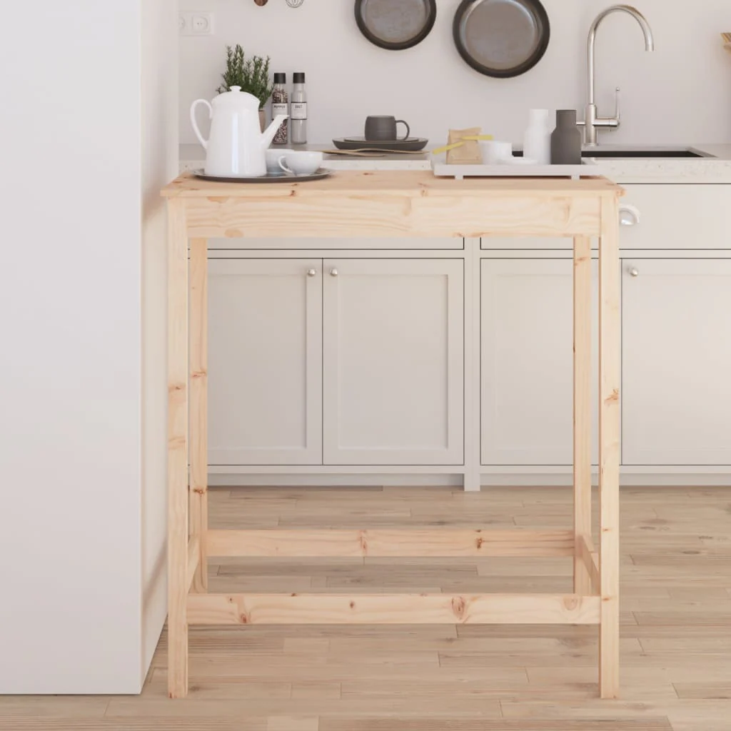 barbord 100x50x110 cm massivt fyrretræ
