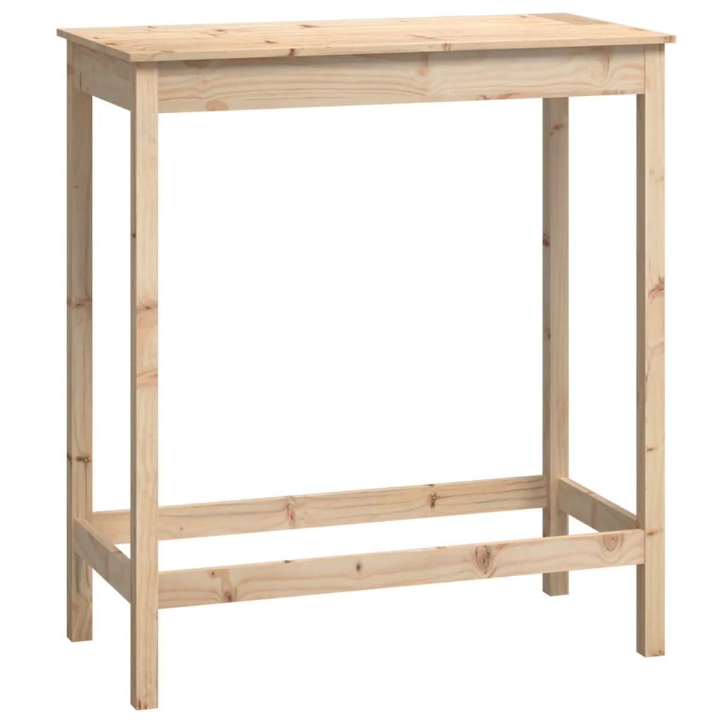 barbord 100x50x110 cm massivt fyrretræ - Image 2
