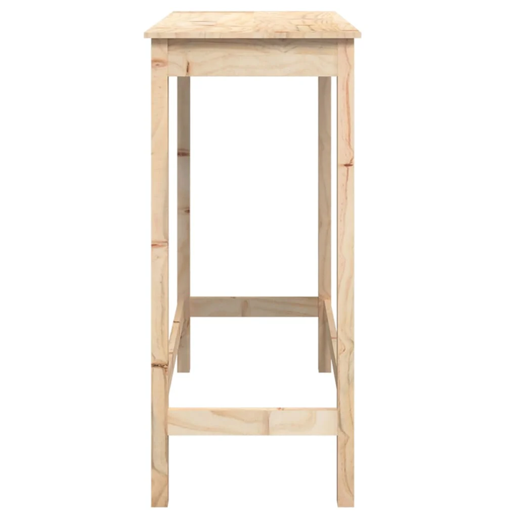 barbord 100x50x110 cm massivt fyrretræ - Image 6