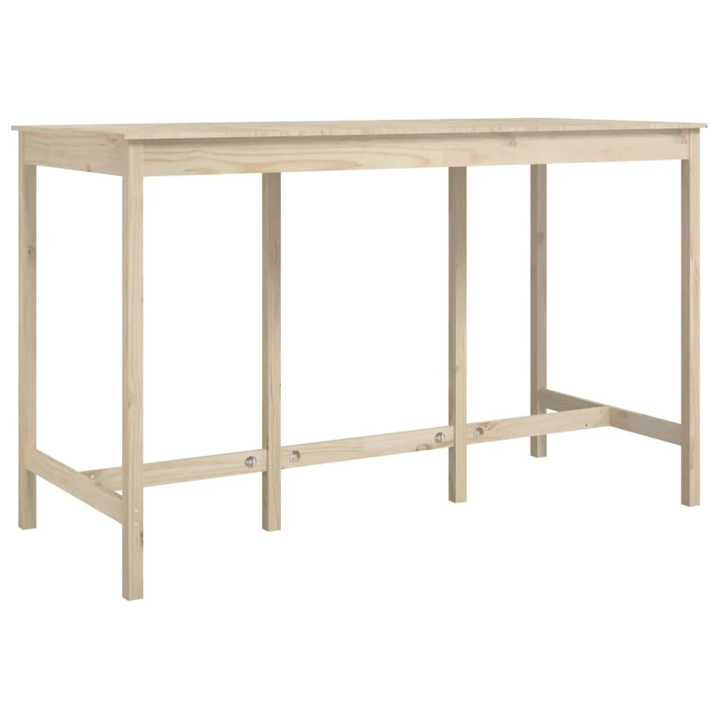 barbord 180x80x110 cm massivt fyrretræ - Image 2