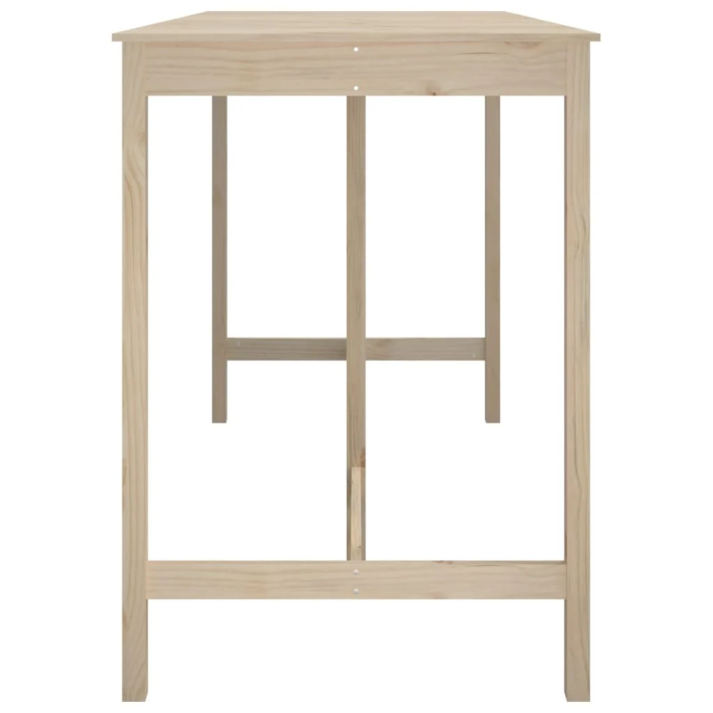 barbord 180x80x110 cm massivt fyrretræ - Image 4