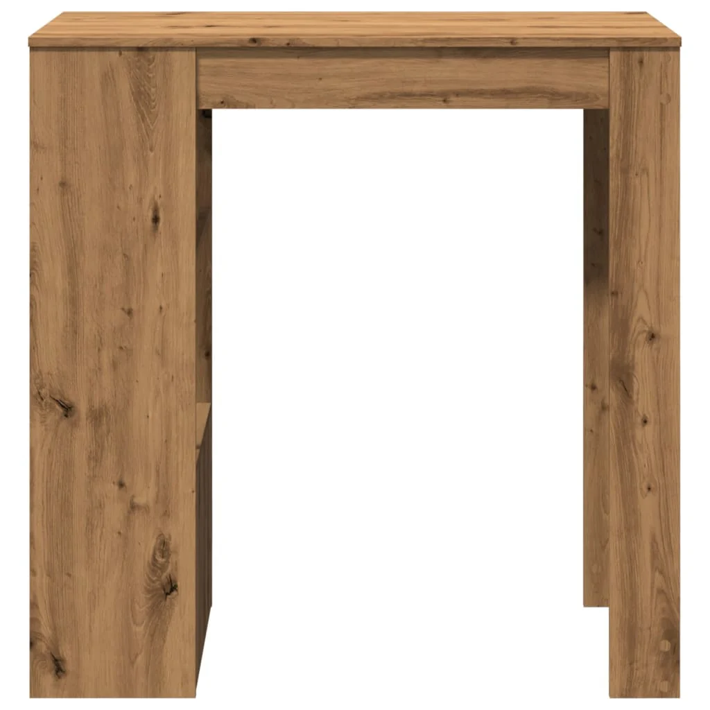 barbord m. stativer 102x50x103,5 cm konstrueret træ egetræslook - Image 4