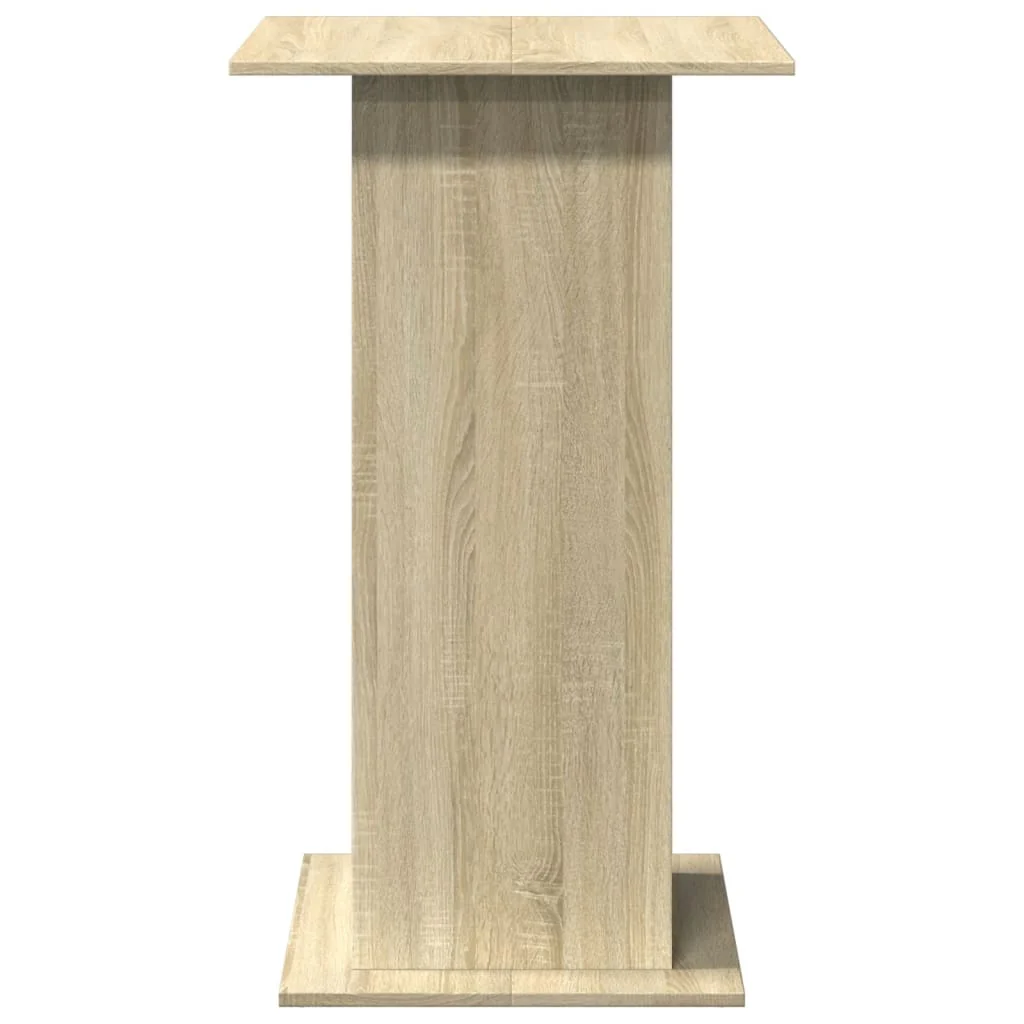 barbord med opbevaring 60x60x102 cm konstrueret træ sonoma-eg - Image 5