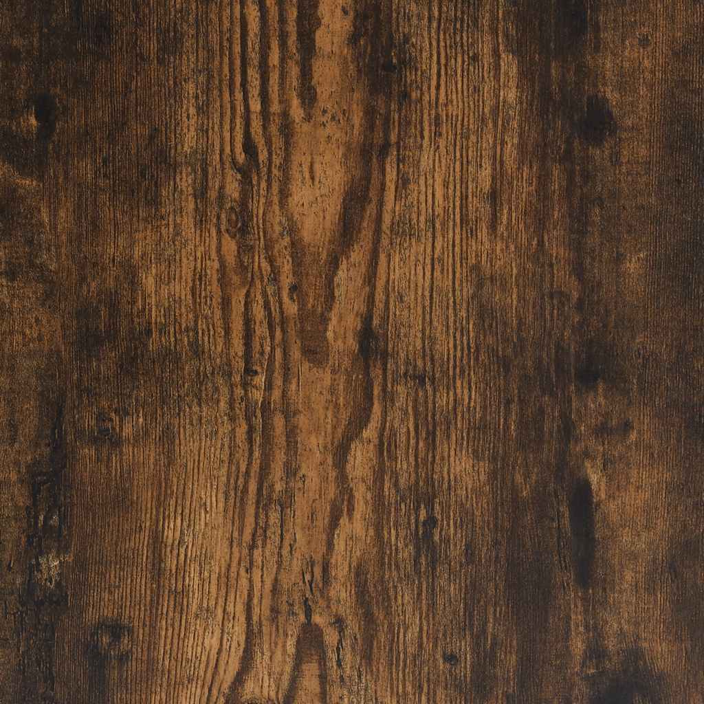 barbord med stativer 101x40x103,5 cm konstrueret træ røget eg - Image 9