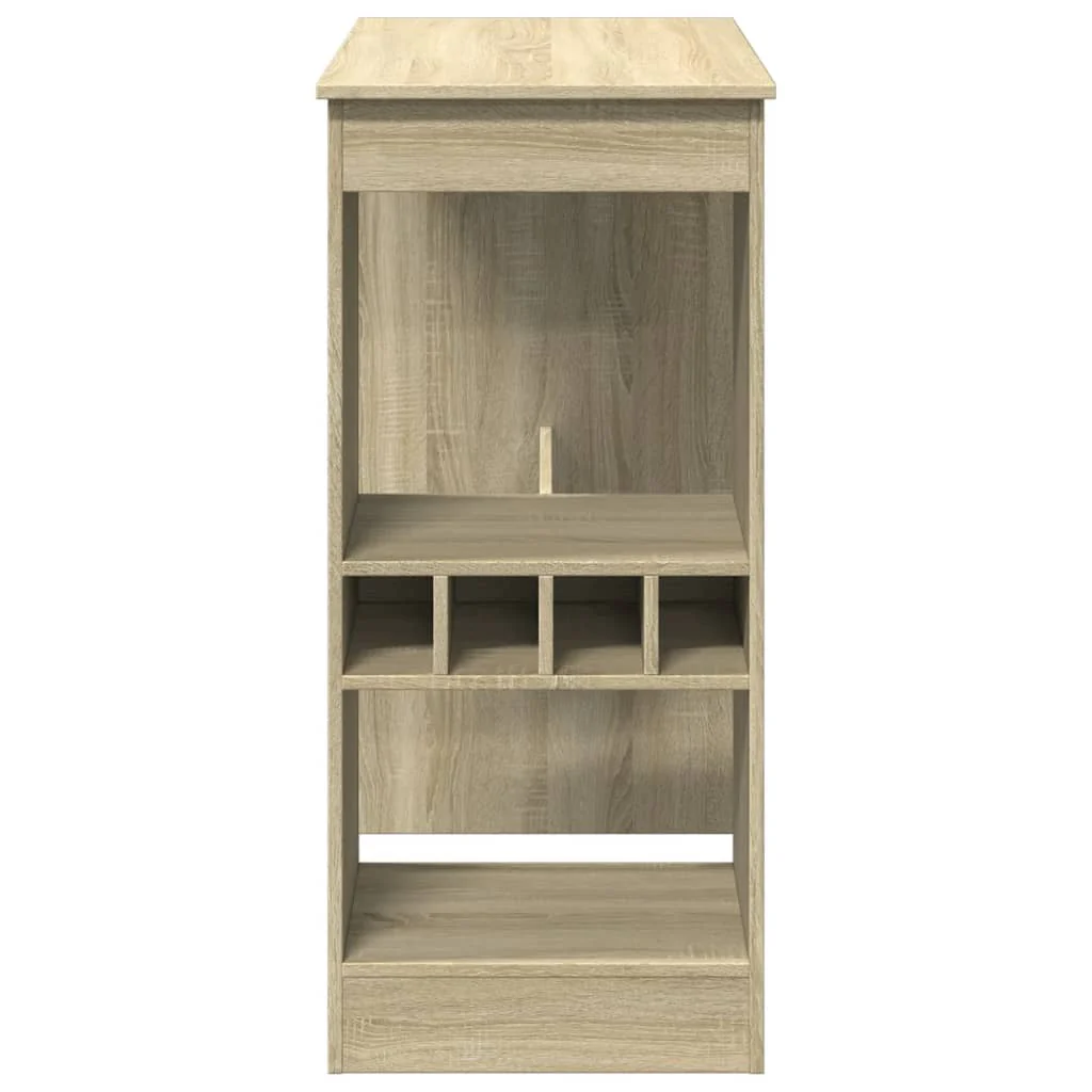 barbord med stativer 90x47,5x103,5 cm konstrueret træ sonoma-eg - Image 5