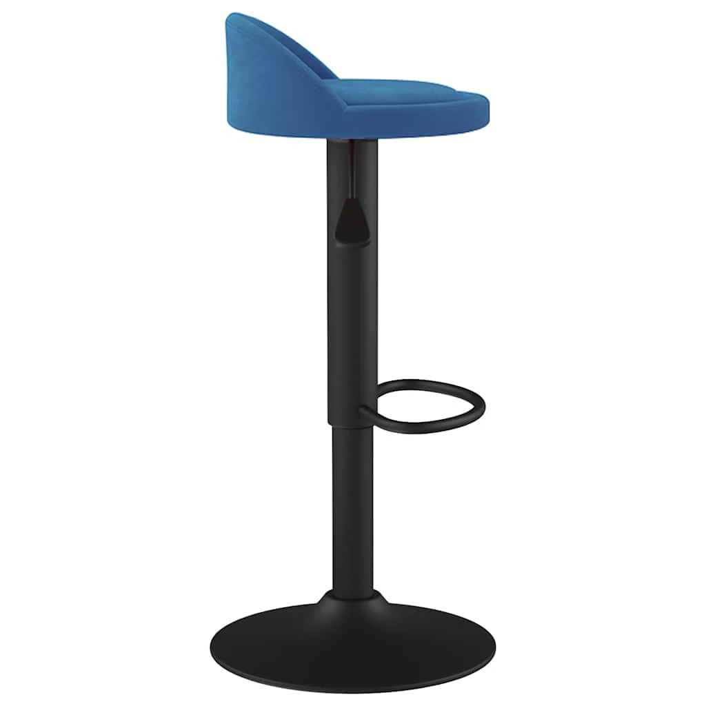 barstol fløjl blå - Image 4