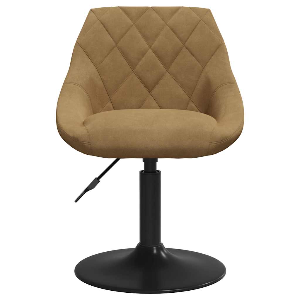 barstol fløjl brun - Image 3