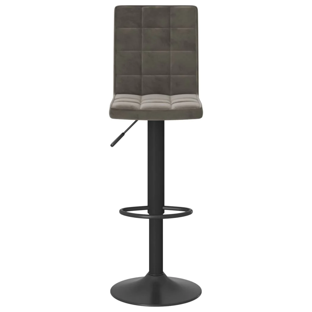 barstol fløjl mørkegrå - Image 3
