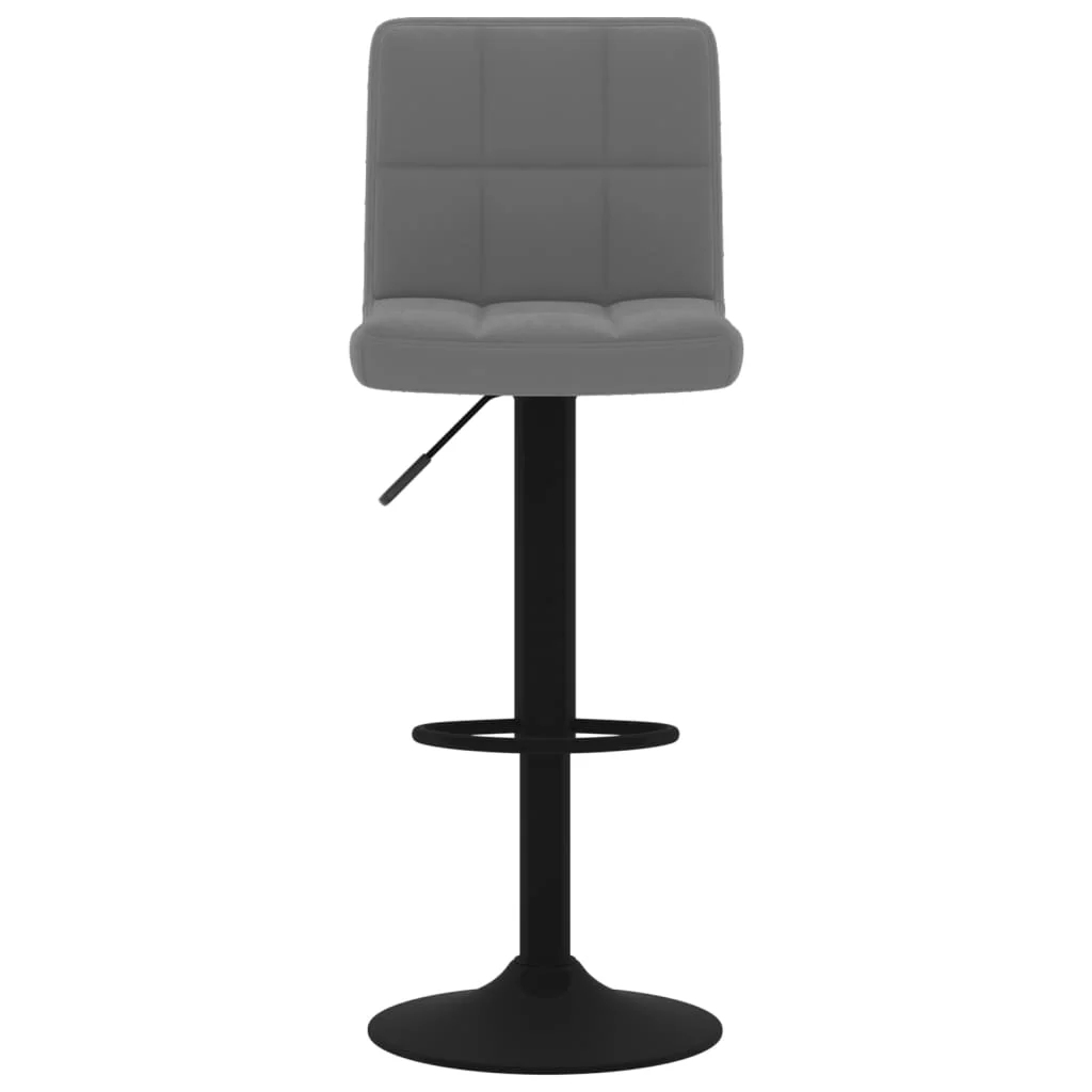 barstol fløjl mørkegrå - Image 3