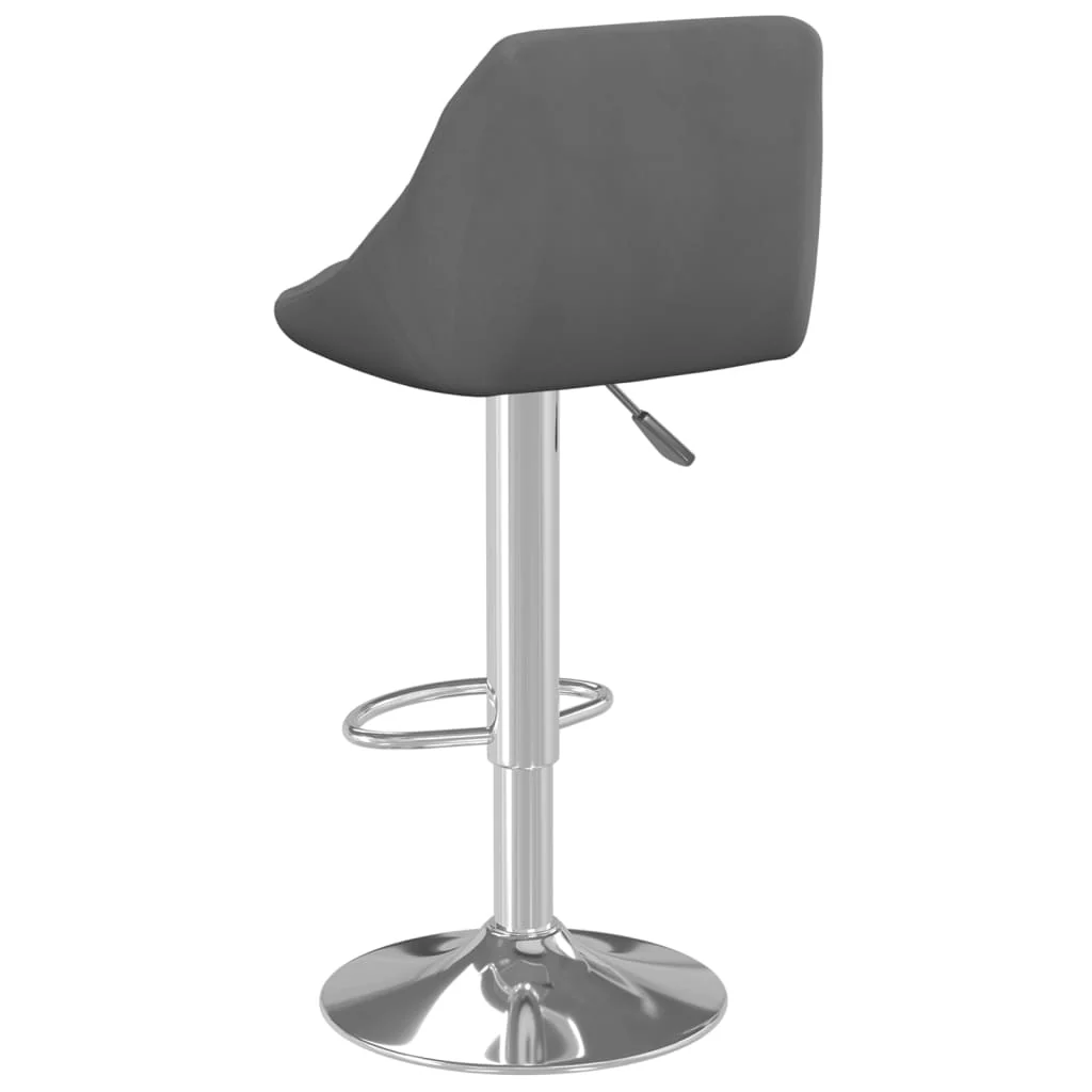 barstol fløjl mørkegrå - Image 5