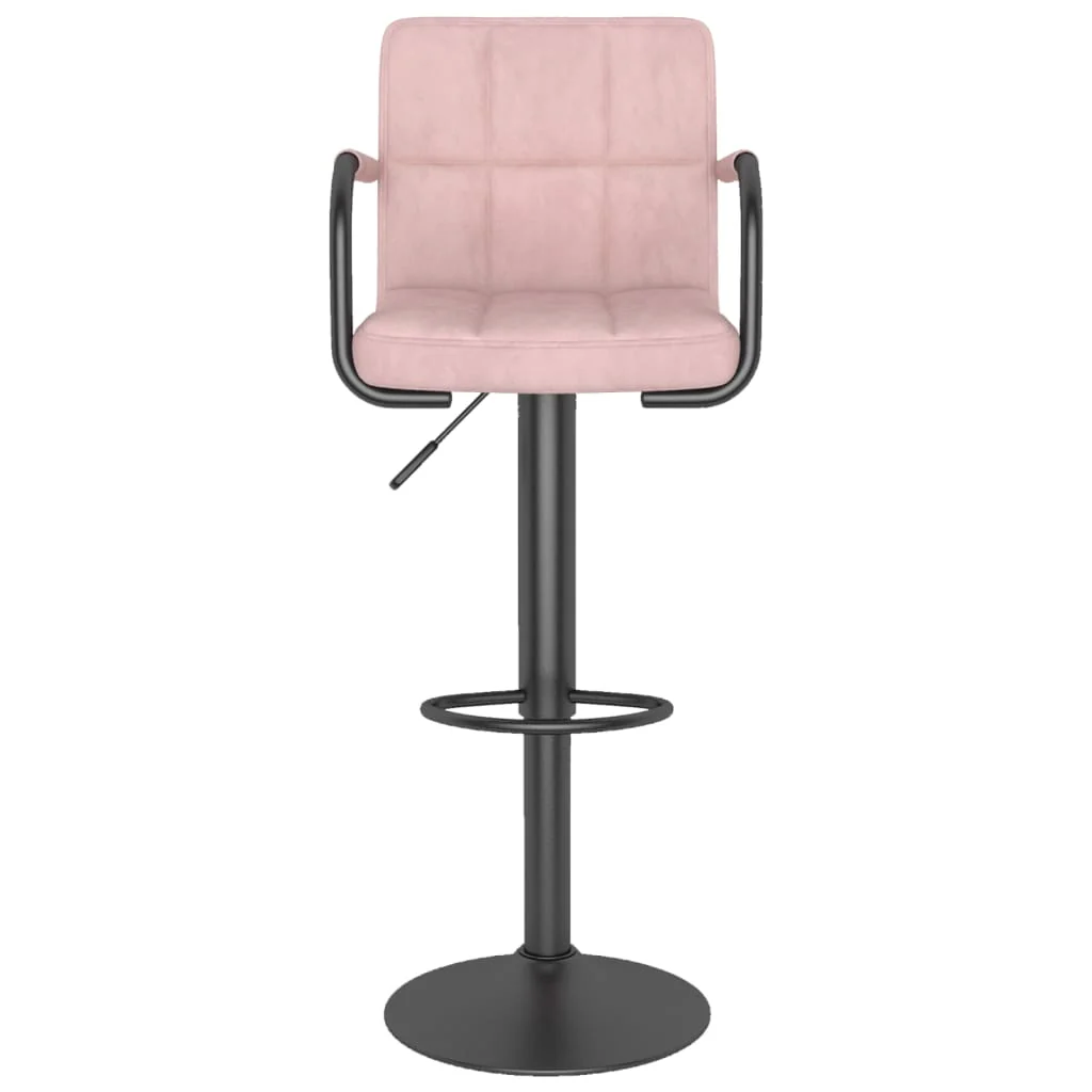 barstol fløjl pink - Image 3