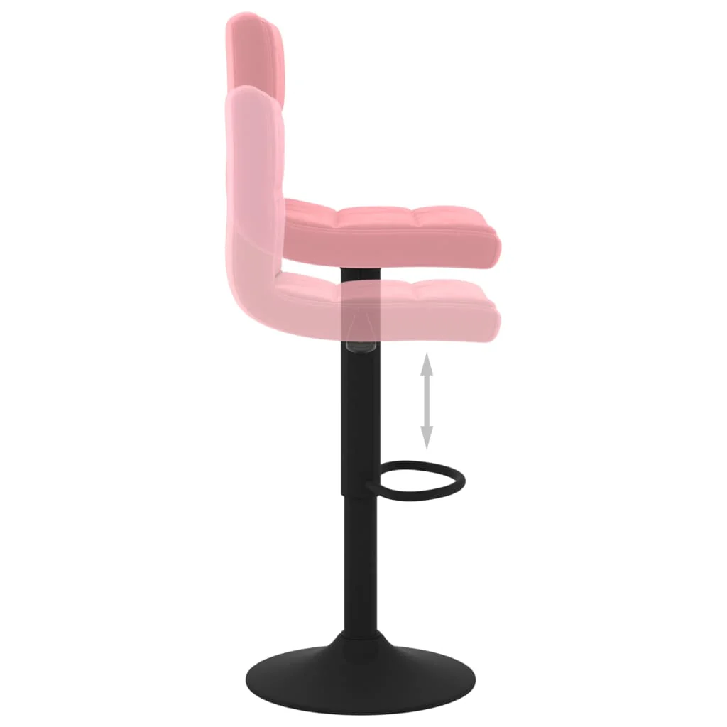 barstol fløjl pink - Image 6