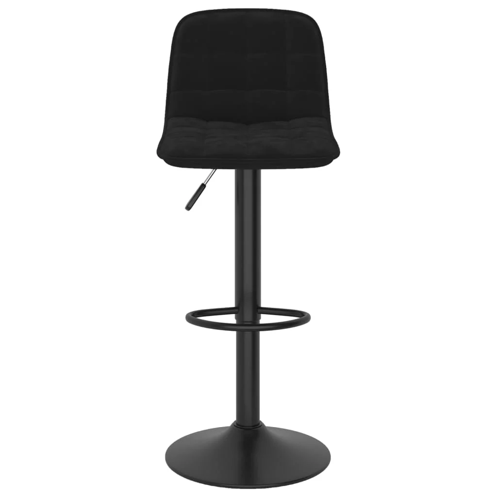barstol fløjl sort - Image 3