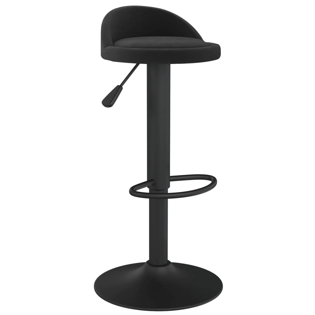 barstol fløjl sort - Image 2
