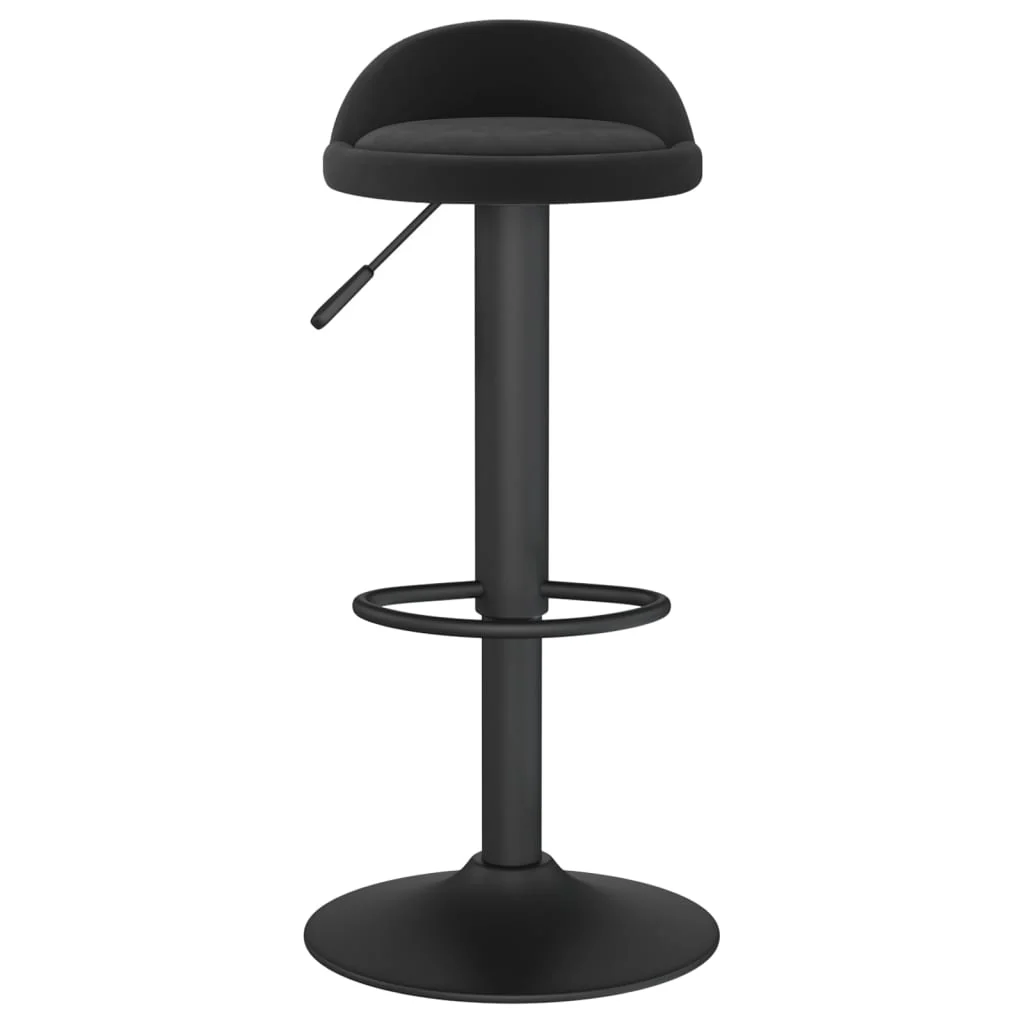 barstol fløjl sort - Image 3