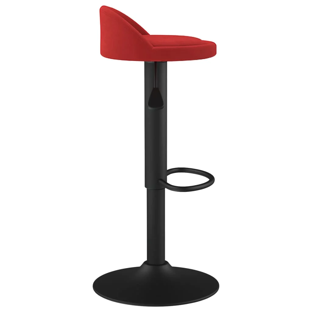 barstol fløjl vinrød - Image 4