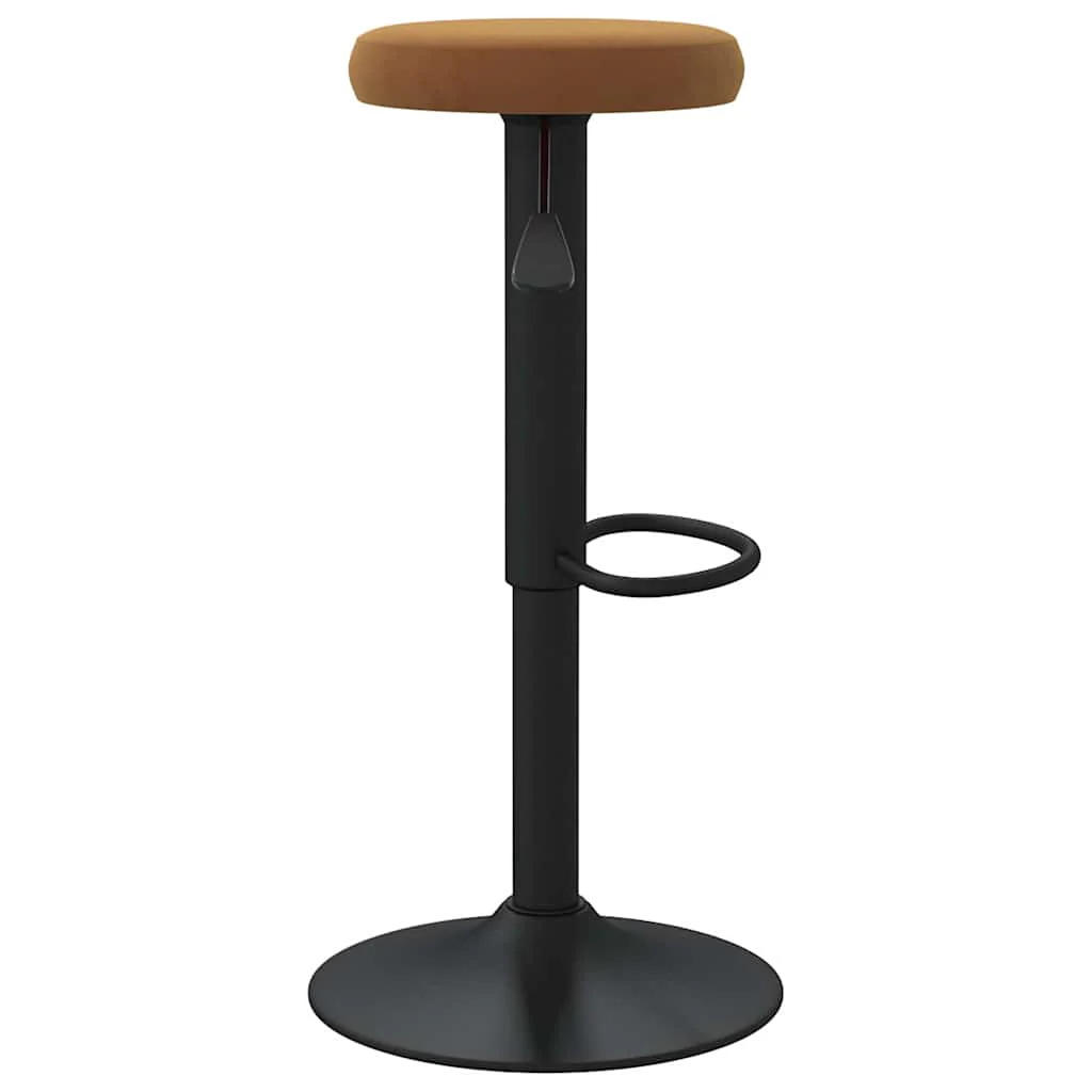 barstole 2 stk. fløjl brun - Image 5