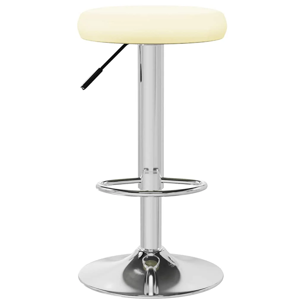 barstole 2 stk. kunstlæder cremefarvet - Image 4
