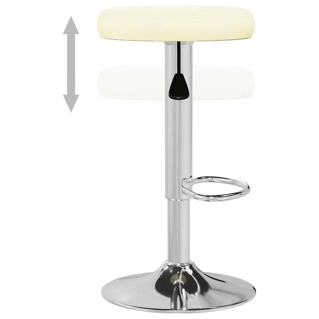barstole 2 stk. kunstlæder cremefarvet - Image 6
