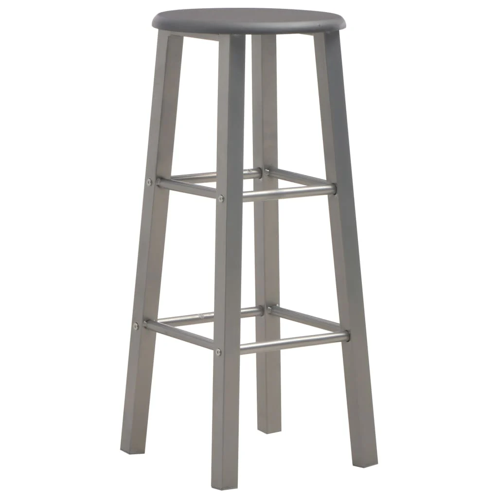 barstole 2 stk. MDF antracitgrå - Image 2