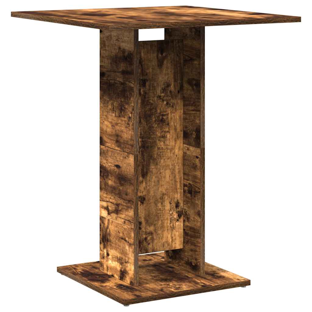 bistrobord 60x60x75 cm konstrueret træ røget egetræsfarve - Image 6