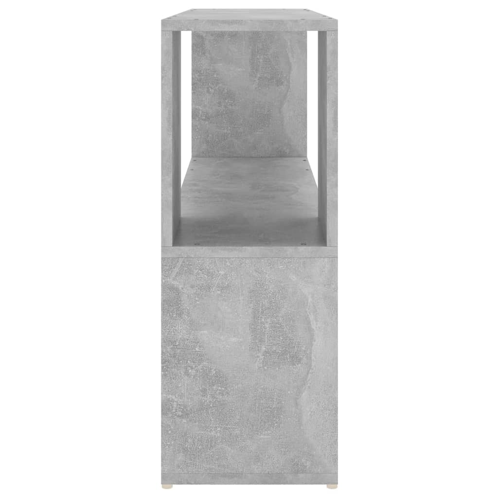 bogreol 100x24x63 cm konstrueret træ betongrå - Image 4