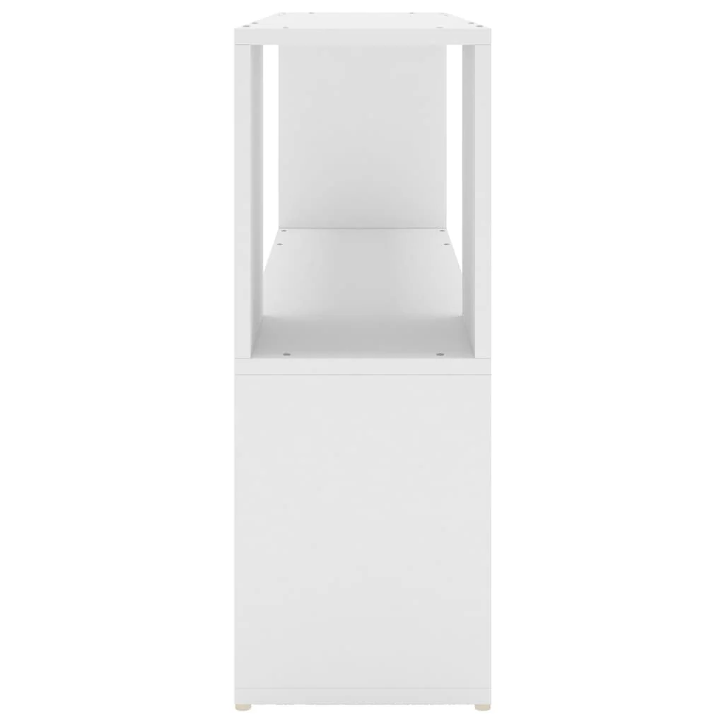 bogreol 100x24x63 cm konstrueret træ hvid - Image 4
