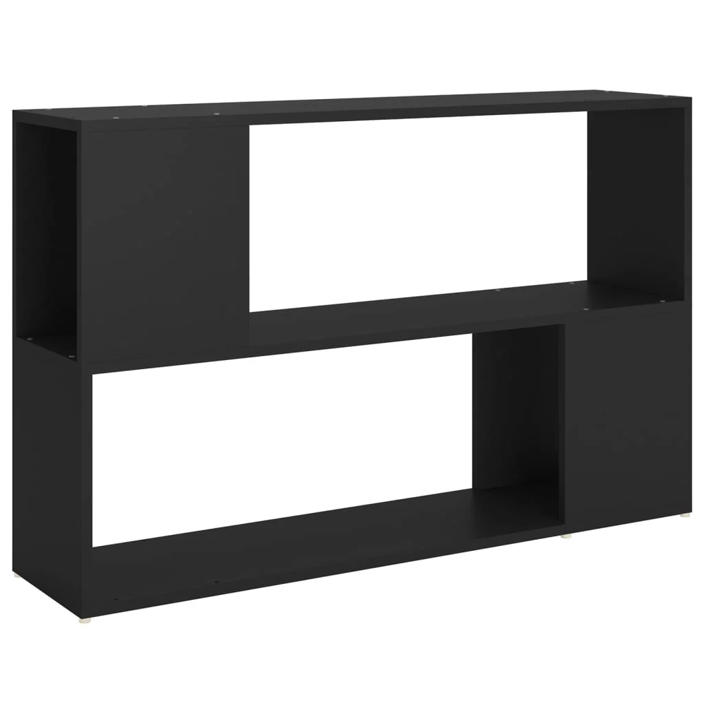 bogreol 100x24x63 cm konstrueret træ sort - Image 2