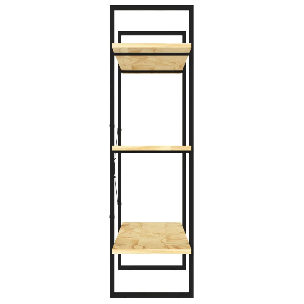 bogreol 100x30x105 cm 3 hylder massivt fyrretræ - Image 6