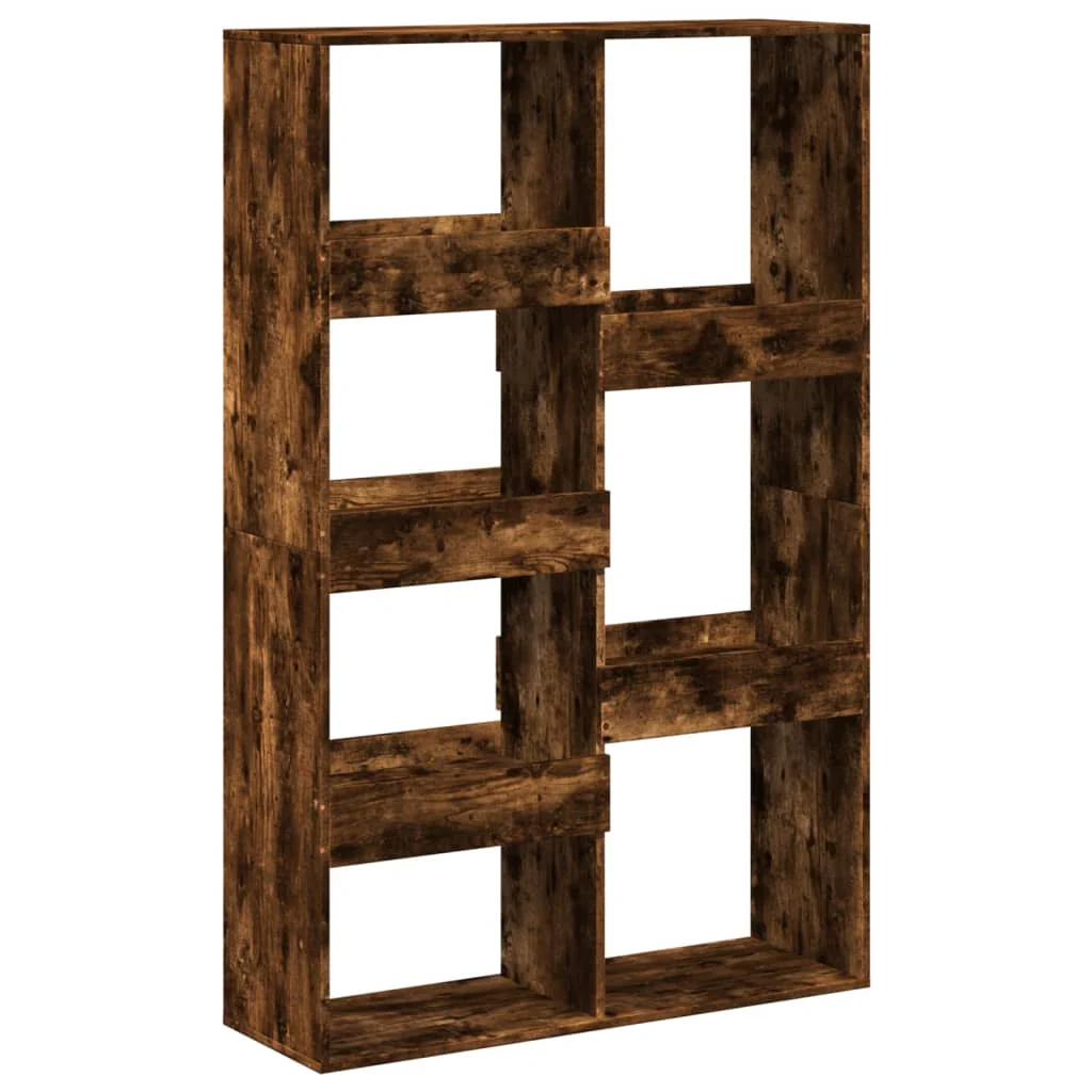bogreol 100x33x155,5 cm konstrueret træ røget egetræsfarve - Image 2