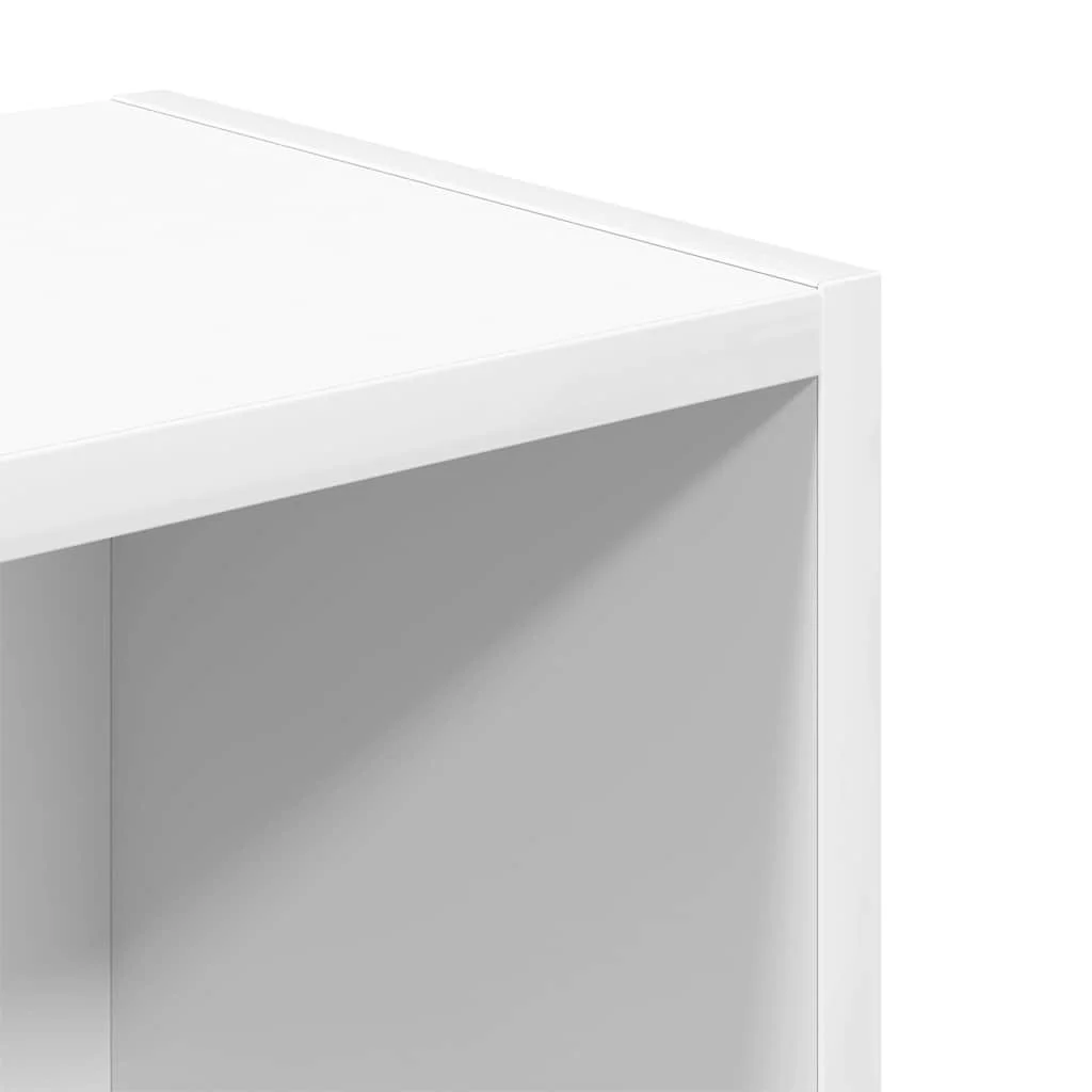 bogreol 31x24x77 cm konstrueret træ hvid - Image 8