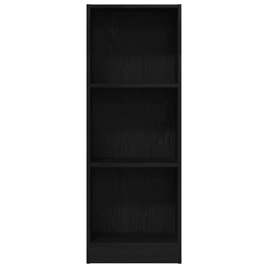 bogreol 40x24x109 cm konstrueret træ sort egetræsfarve - Image 5