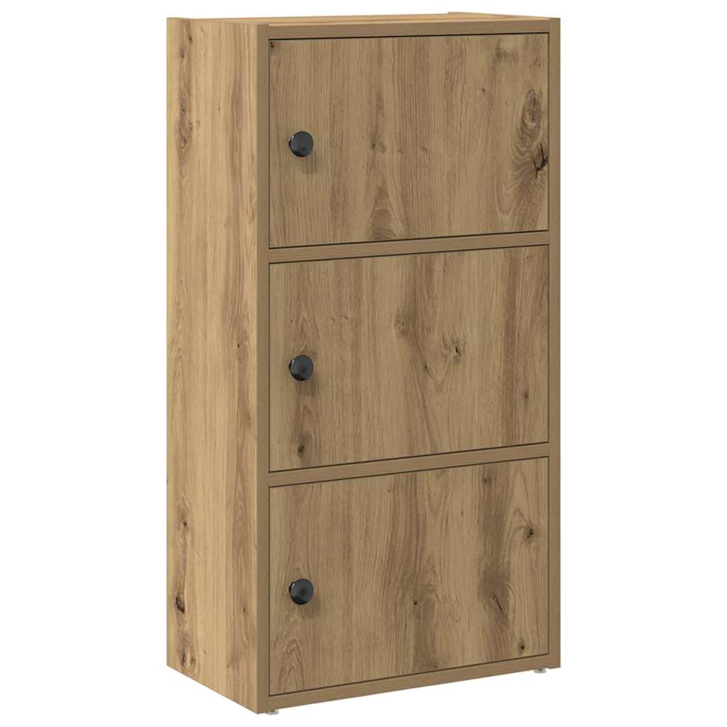 bogreol 40x24x77 cm konstrueret træ kunsteg - Image 2