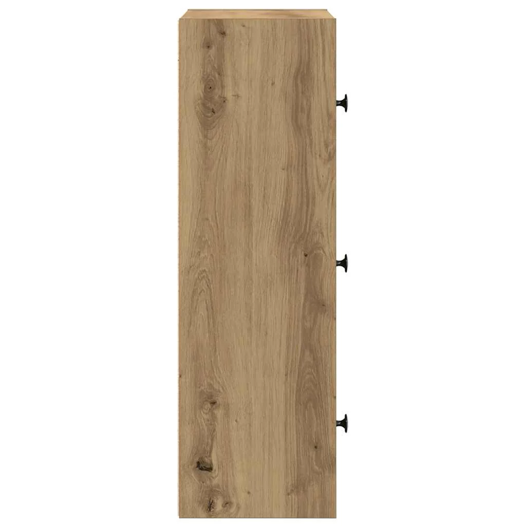 bogreol 40x24x77 cm konstrueret træ kunsteg - Image 6