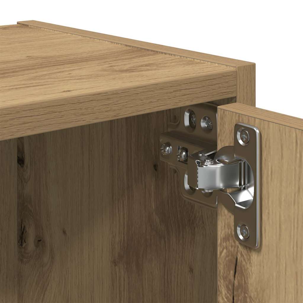 bogreol 40x24x77 cm konstrueret træ kunsteg - Image 8