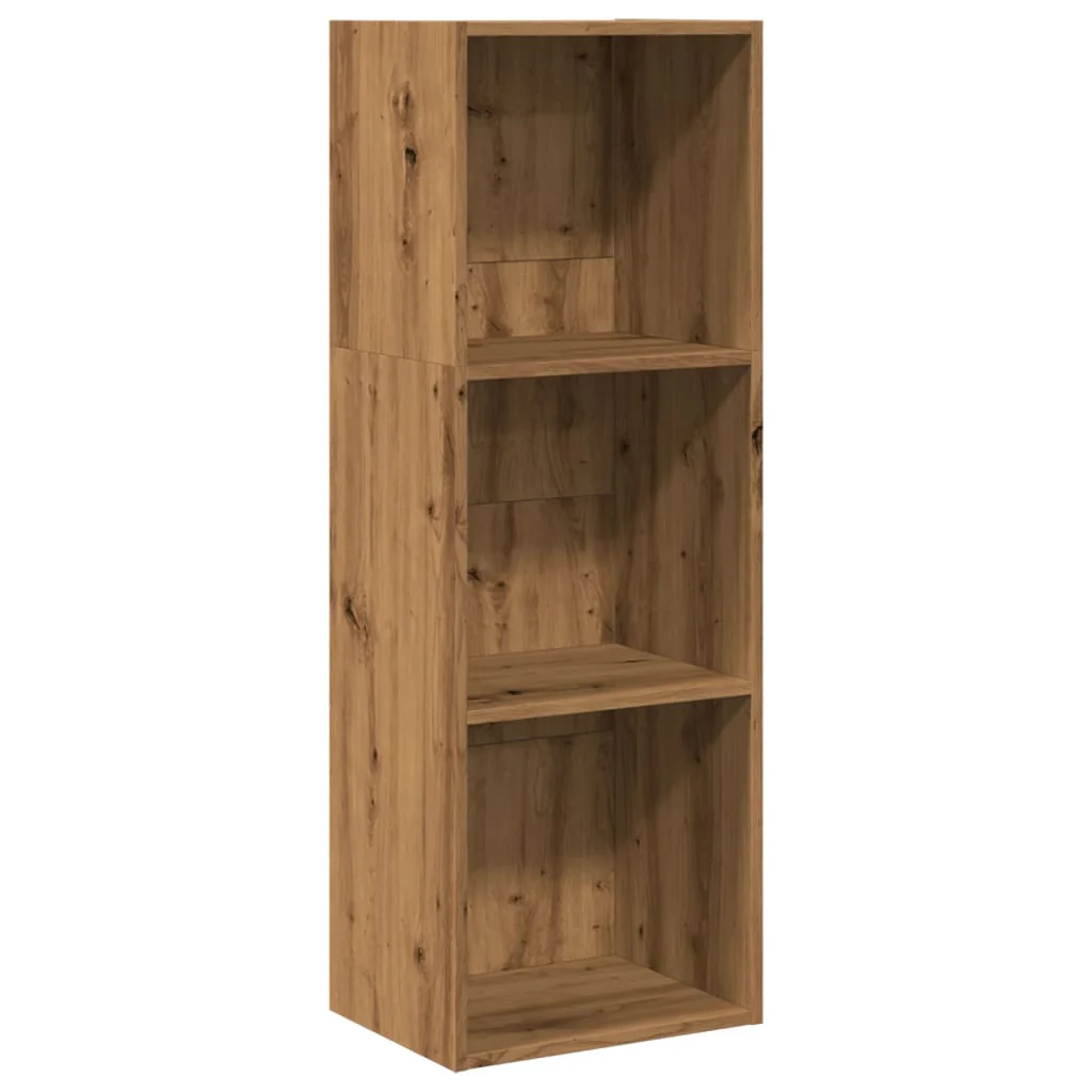 bogreol 40x30x114 cm konstrueret træ egetræsfarve - Image 2