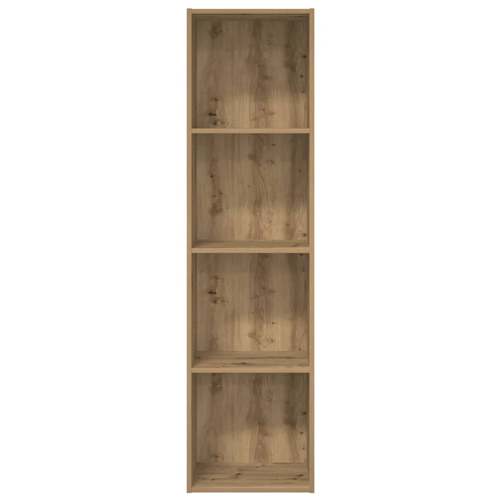 bogreol 40x30x152 cm konstrueret træ gammelt eg - Image 5