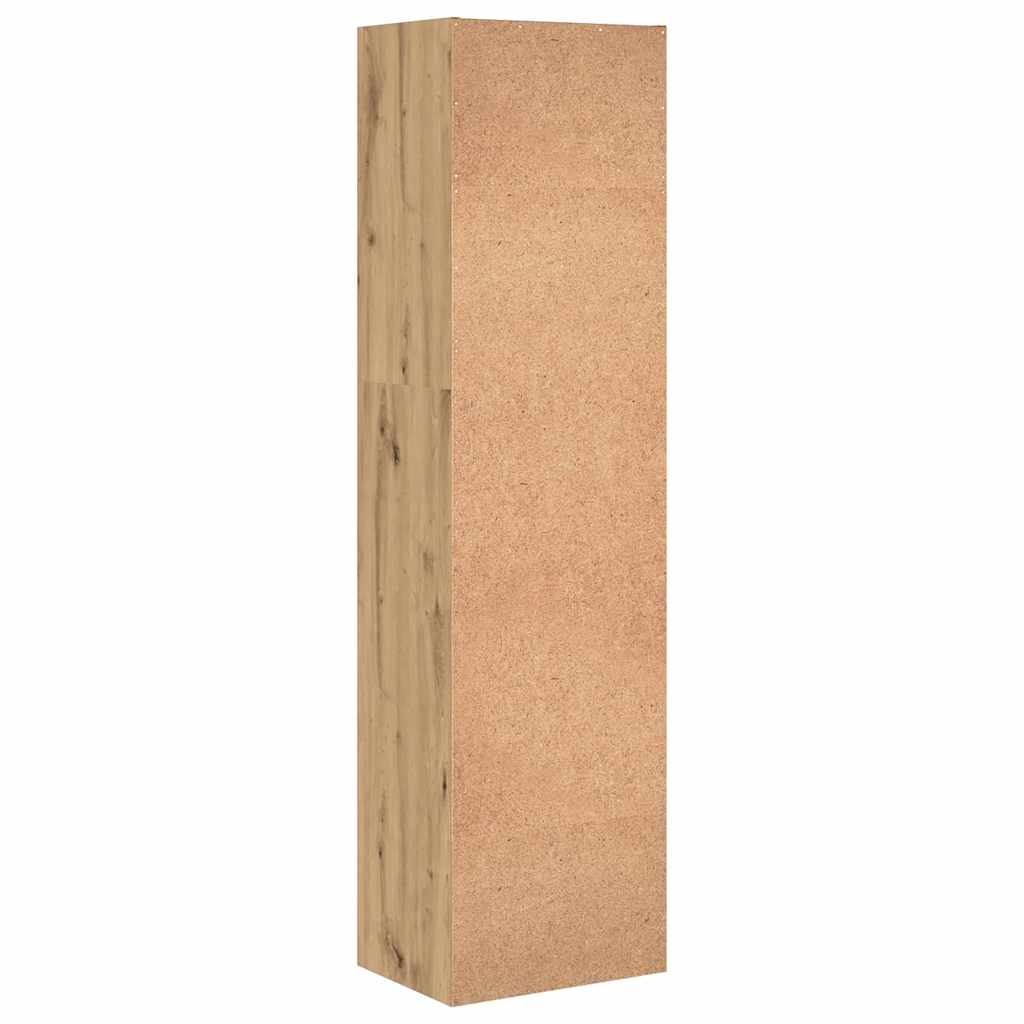 bogreol 40x30x152 cm konstrueret træ gammelt eg - Image 7